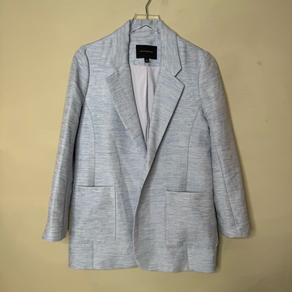Banana Republic Heathered light blue Blazer size 6